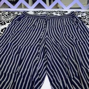 Striped loose pants